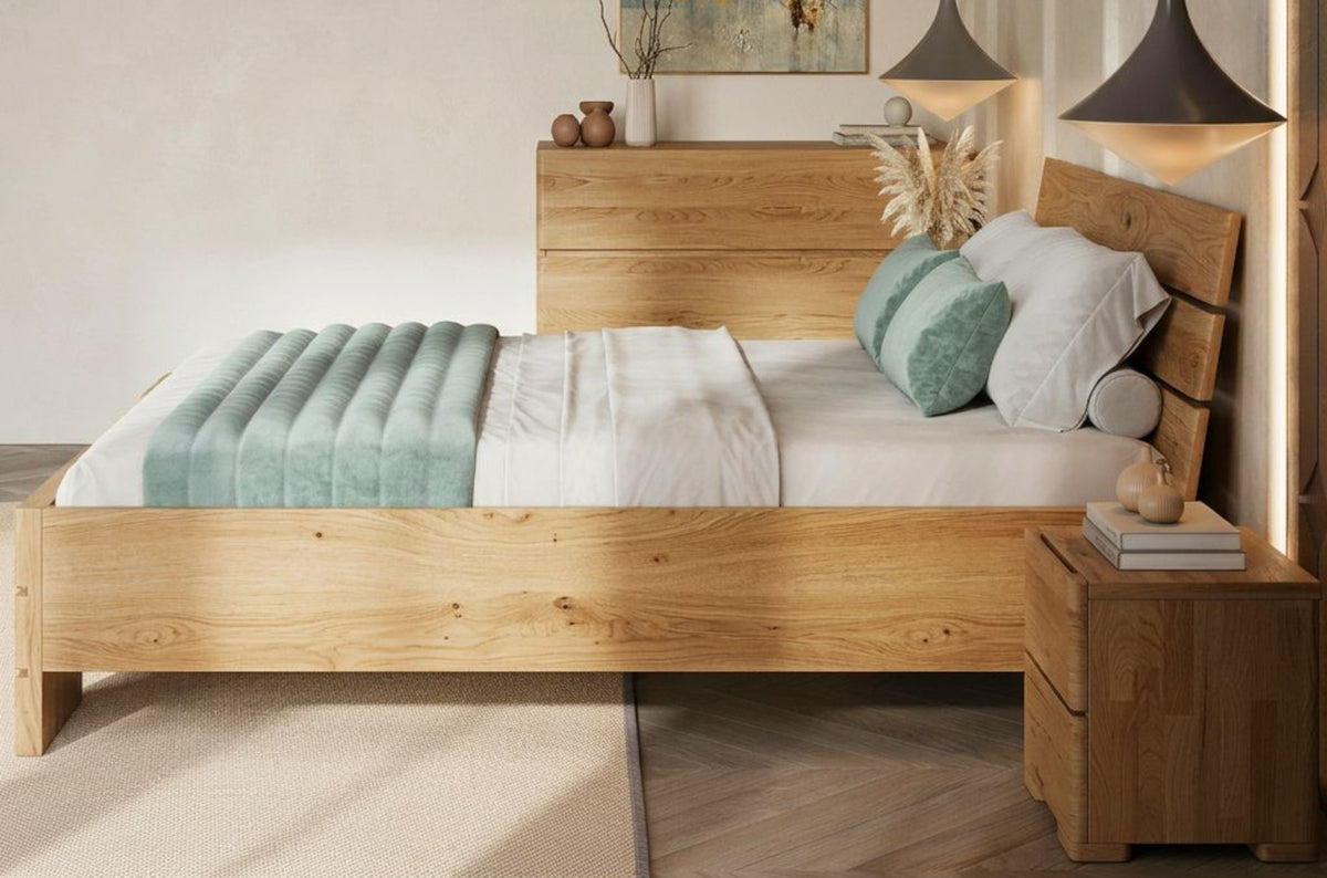 SANDEMO High Oak Bed