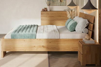 SANDEMO Oak 3 Drawer Chest 120CM
