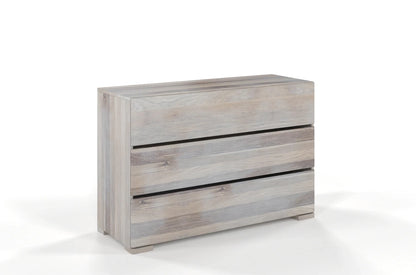 SANDEMO Oak 3 Drawer Chest 120CM