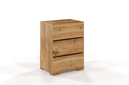 SANDEMO Oak 3 Drawer Chest 60CM