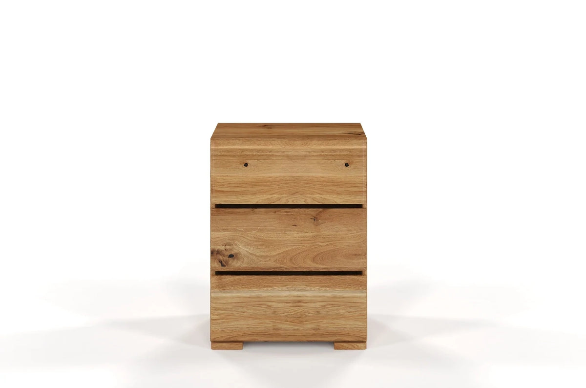 SANDEMO Oak 3 Drawer Chest 60CM