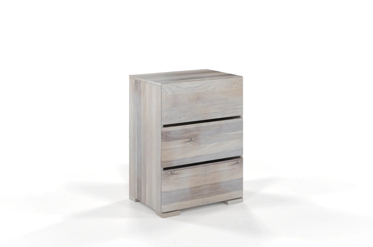 SANDEMO Oak 3 Drawer Chest 60CM