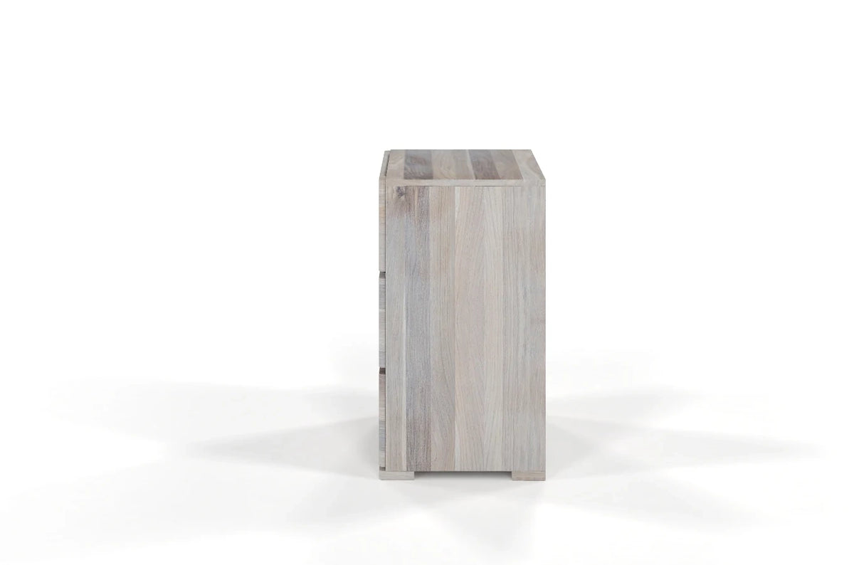 SANDEMO Oak 3 Drawer Chest 60CM