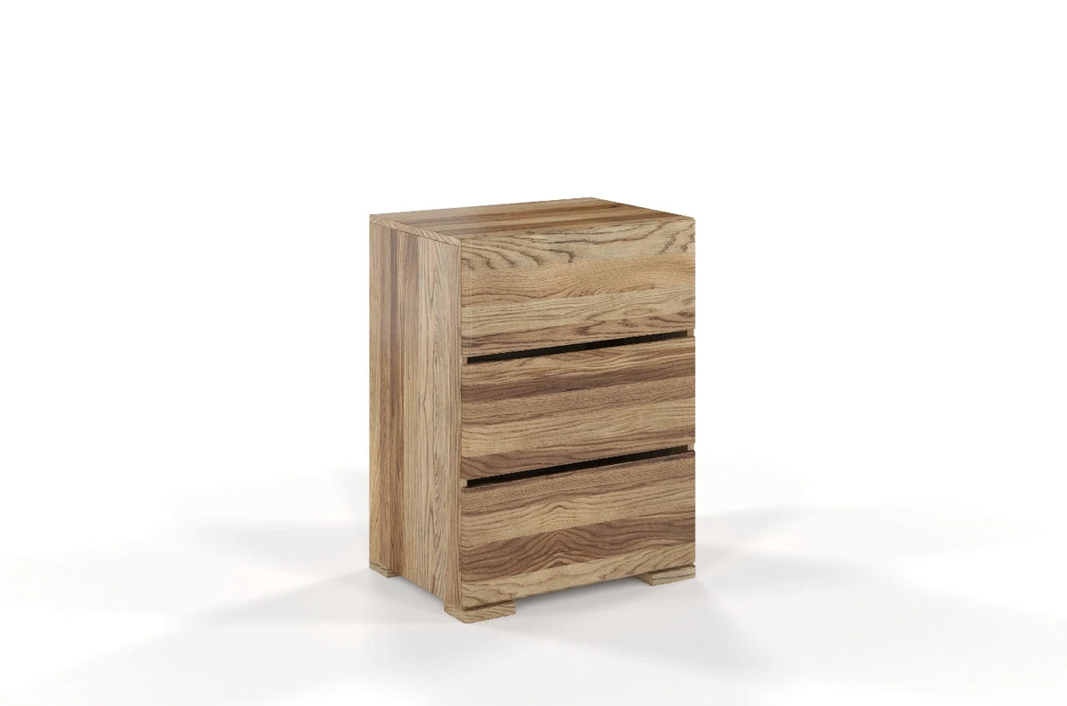 SANDEMO Oak 3 Drawer Chest 60CM