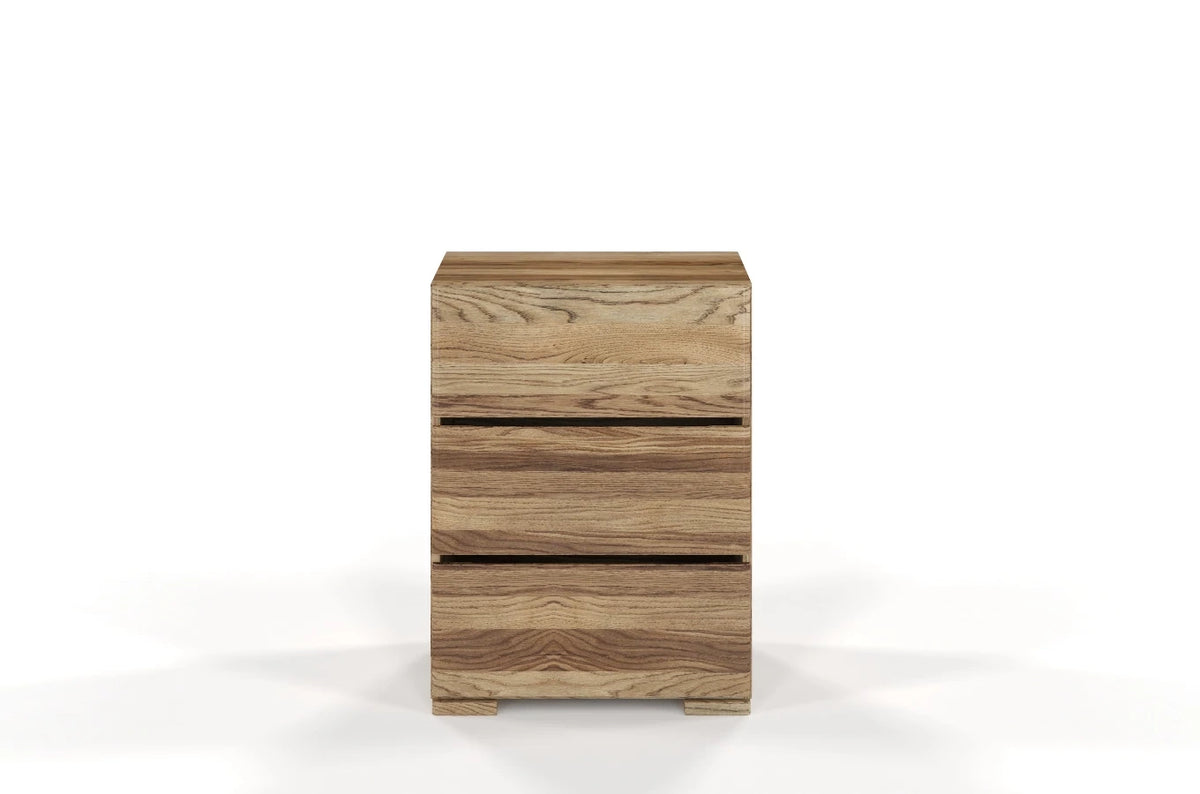 SANDEMO Oak 3 Drawer Chest 60CM