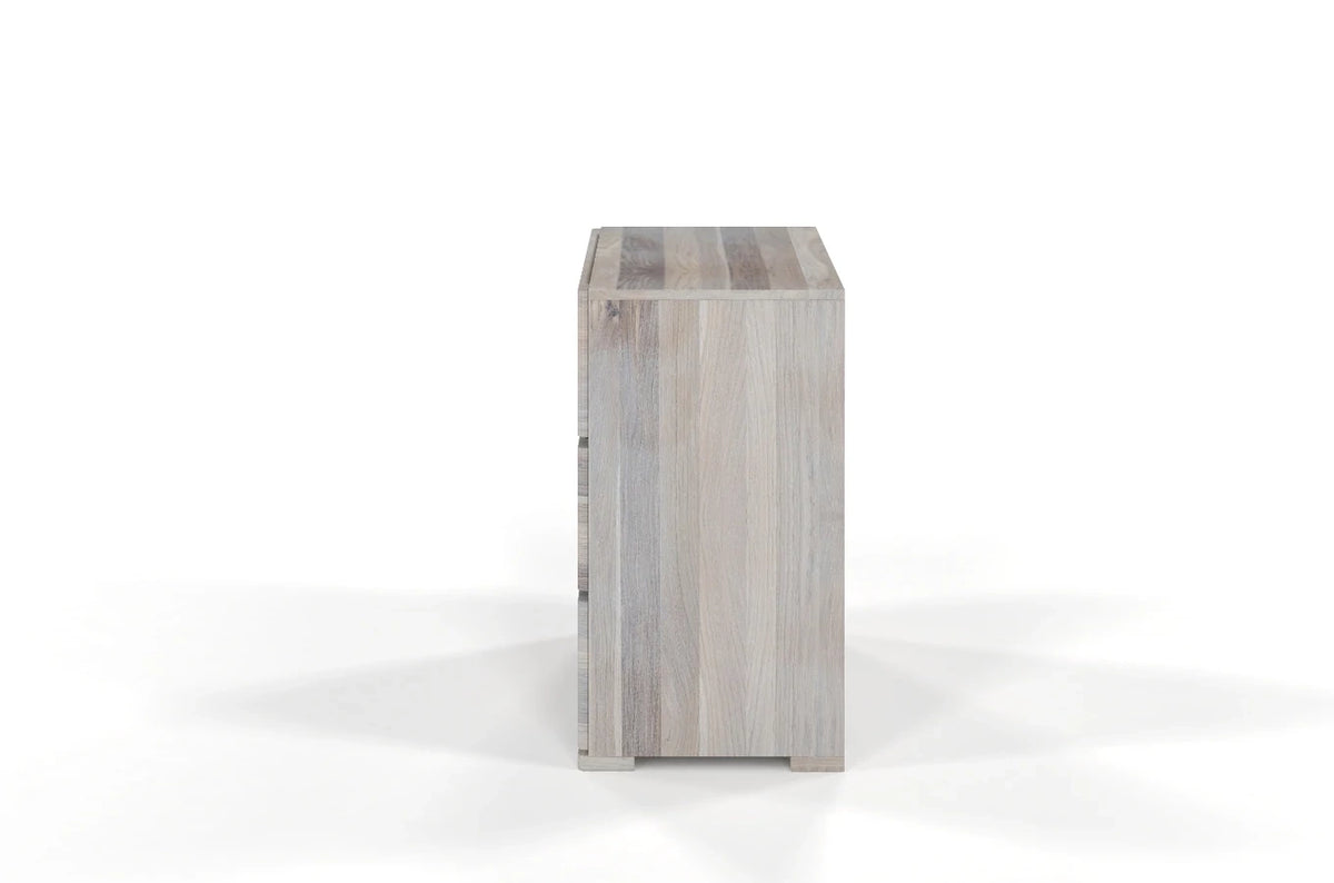SANDEMO Oak 3 Drawer Chest 80CM