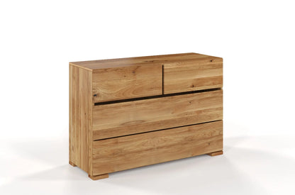 SANDEMO Oak 4 Drawer Chest 120CM (2+2)