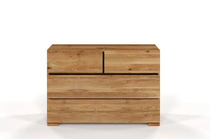 SANDEMO Oak 4 Drawer Chest 120CM (2+2)