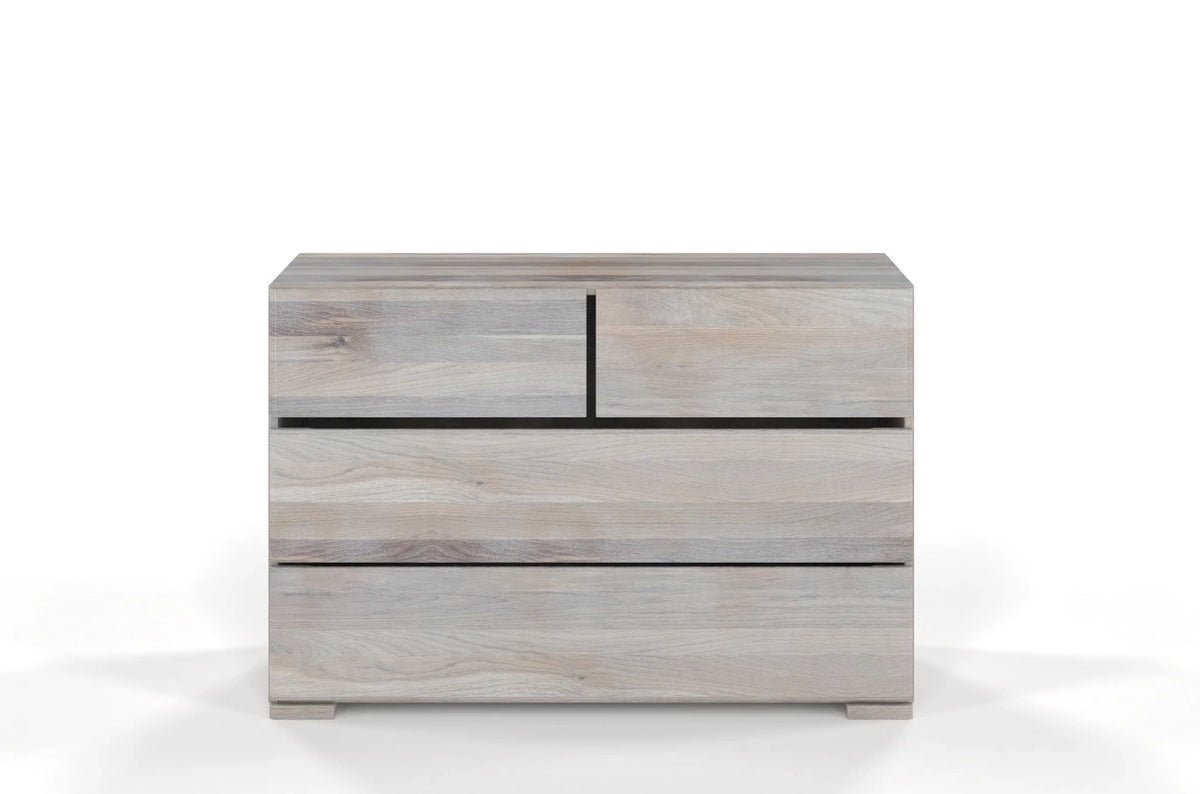 SANDEMO Oak 4 Drawer Chest 120CM (2+2)