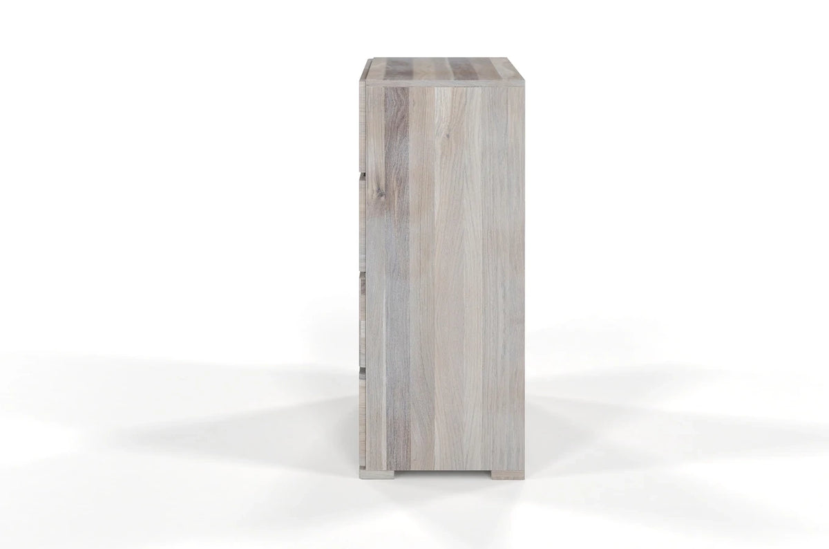 SANDEMO Oak 4 Drawer Chest 80CM