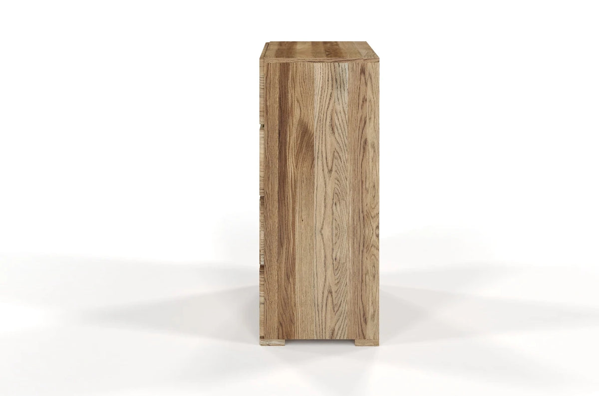 SANDEMO Oak 4 Drawer Chest 80CM