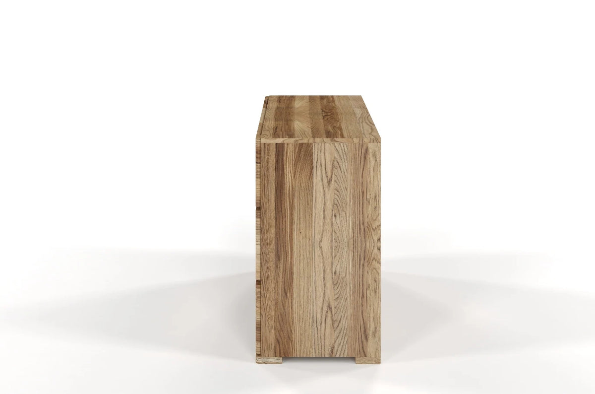 SANDEMO Oak 5 Drawer Chest 120CM (3+2)