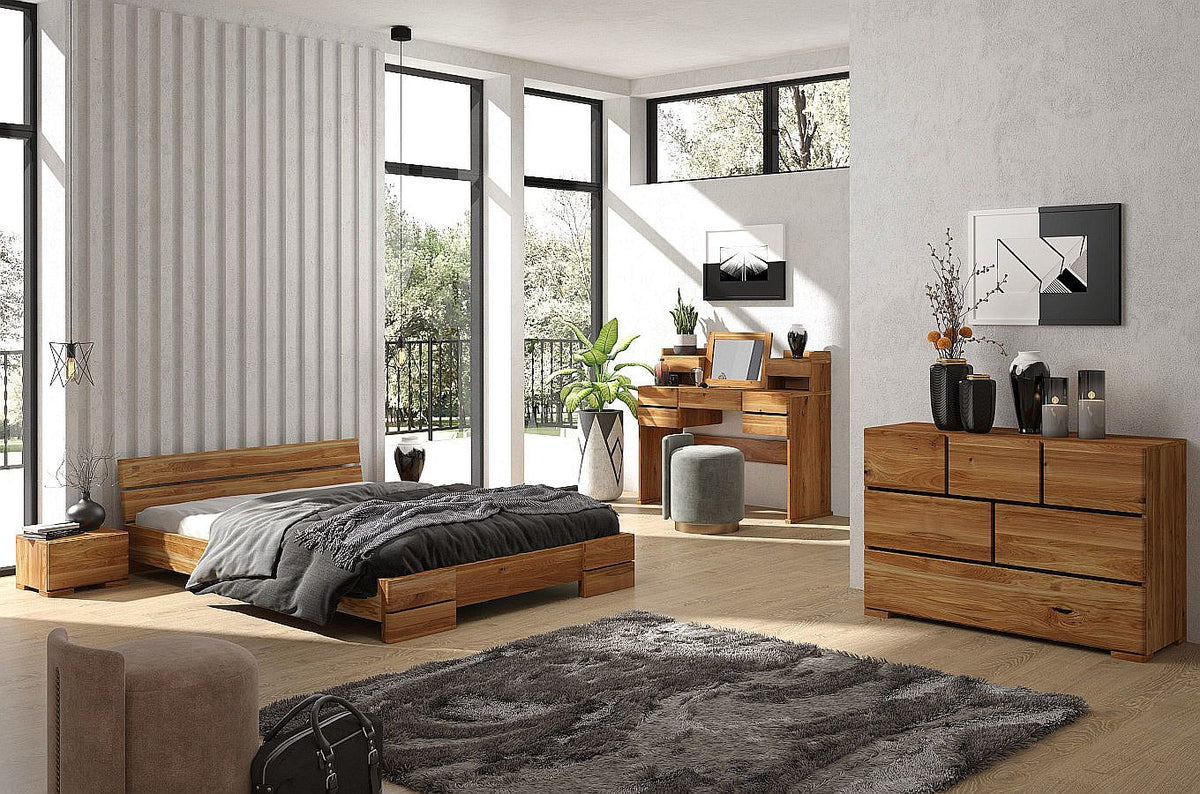 SANDEMO Oak Bed