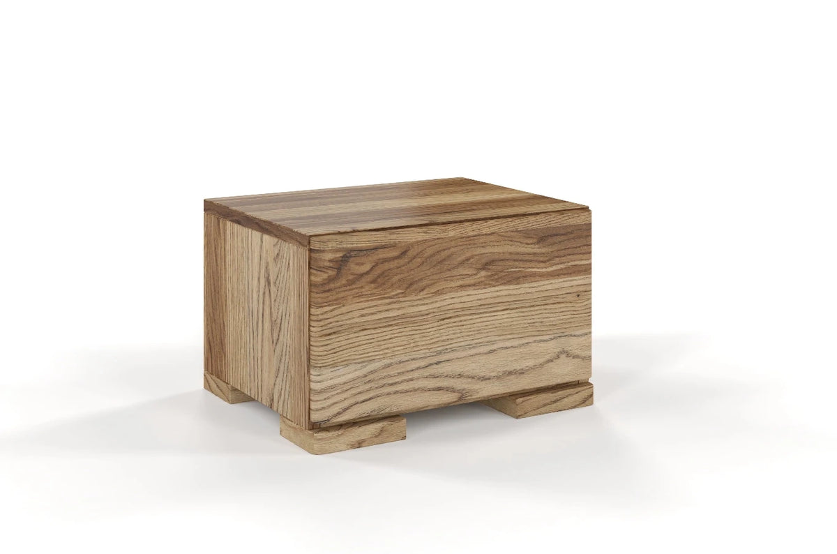 SANDEMO Oak Bedside Cabinet with 1 Drawer