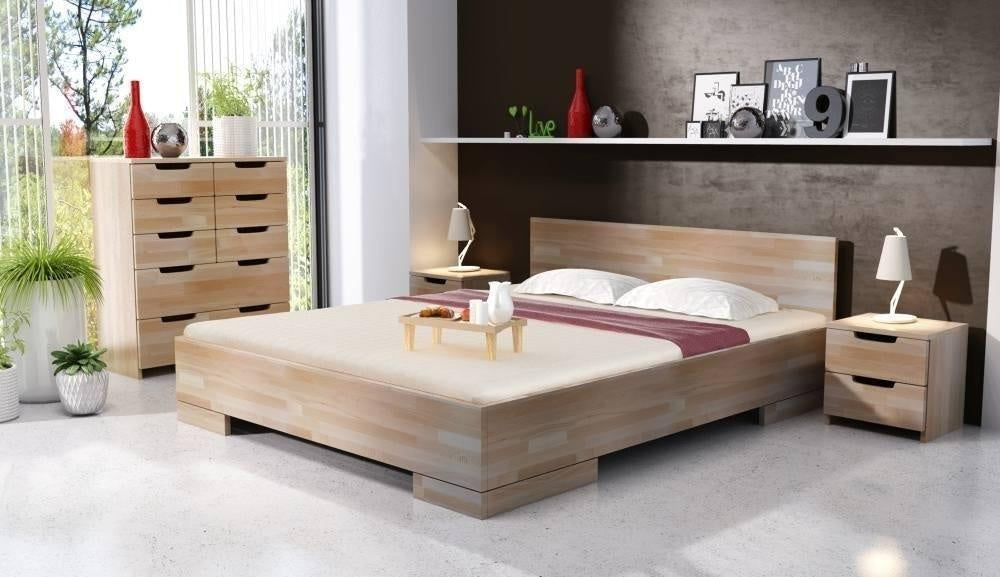 SPECTRUM Beech Maxi 220CM Long Bed with Storage