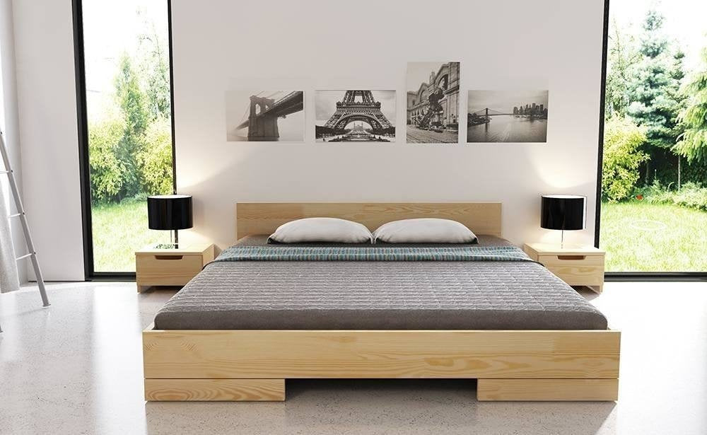 SPECTRUM Pine Low Bedside Cabinet