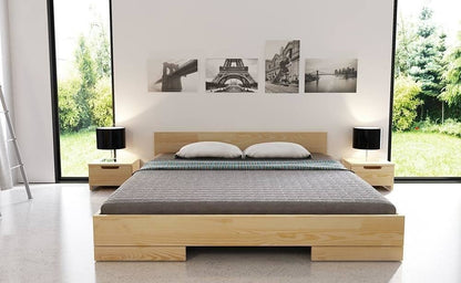 SPECTRUM Pine Low Bedside Cabinet