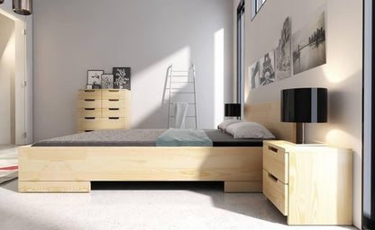 SPECTRUM Pine Maxi 220CM Long Bed with Storage