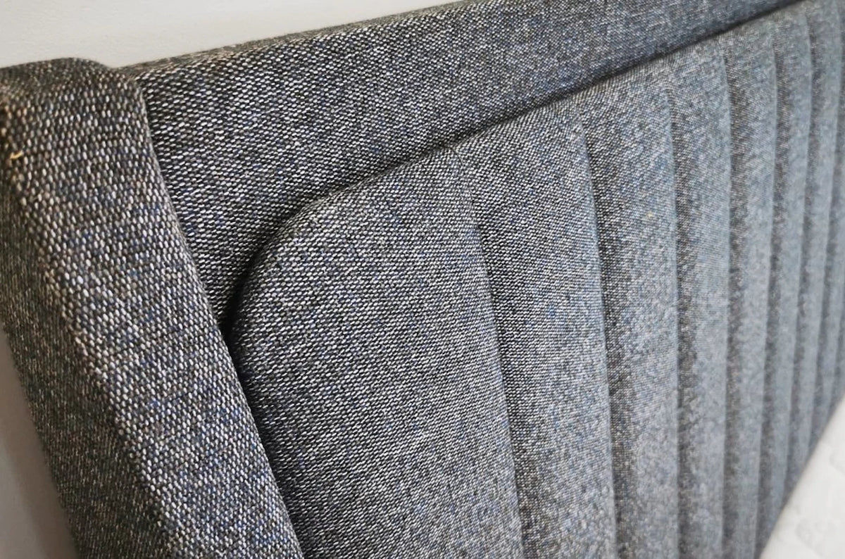 ULF Beech Floating Bed with Upholstered Headboard