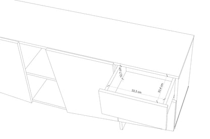 WING Grey Chest 200CM