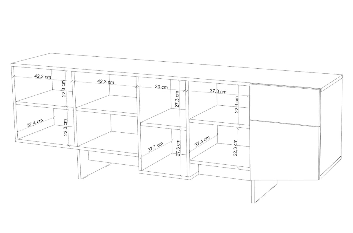 WING Grey Chest 200CM