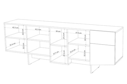WING Grey Chest 200CM