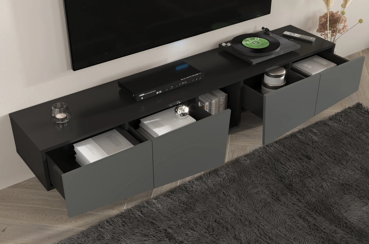 WING Grey TV Unit 200CM