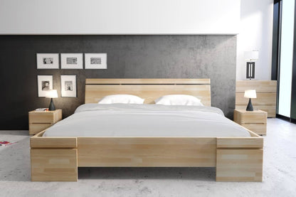 SPARTA Beech Maxi Bed with Storage