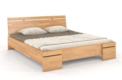 SPARTA Beech Maxi Bed with Storage
