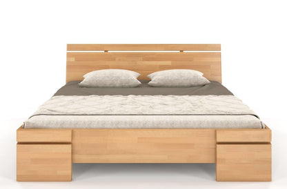 SPARTA Beech Maxi Bed with Storage