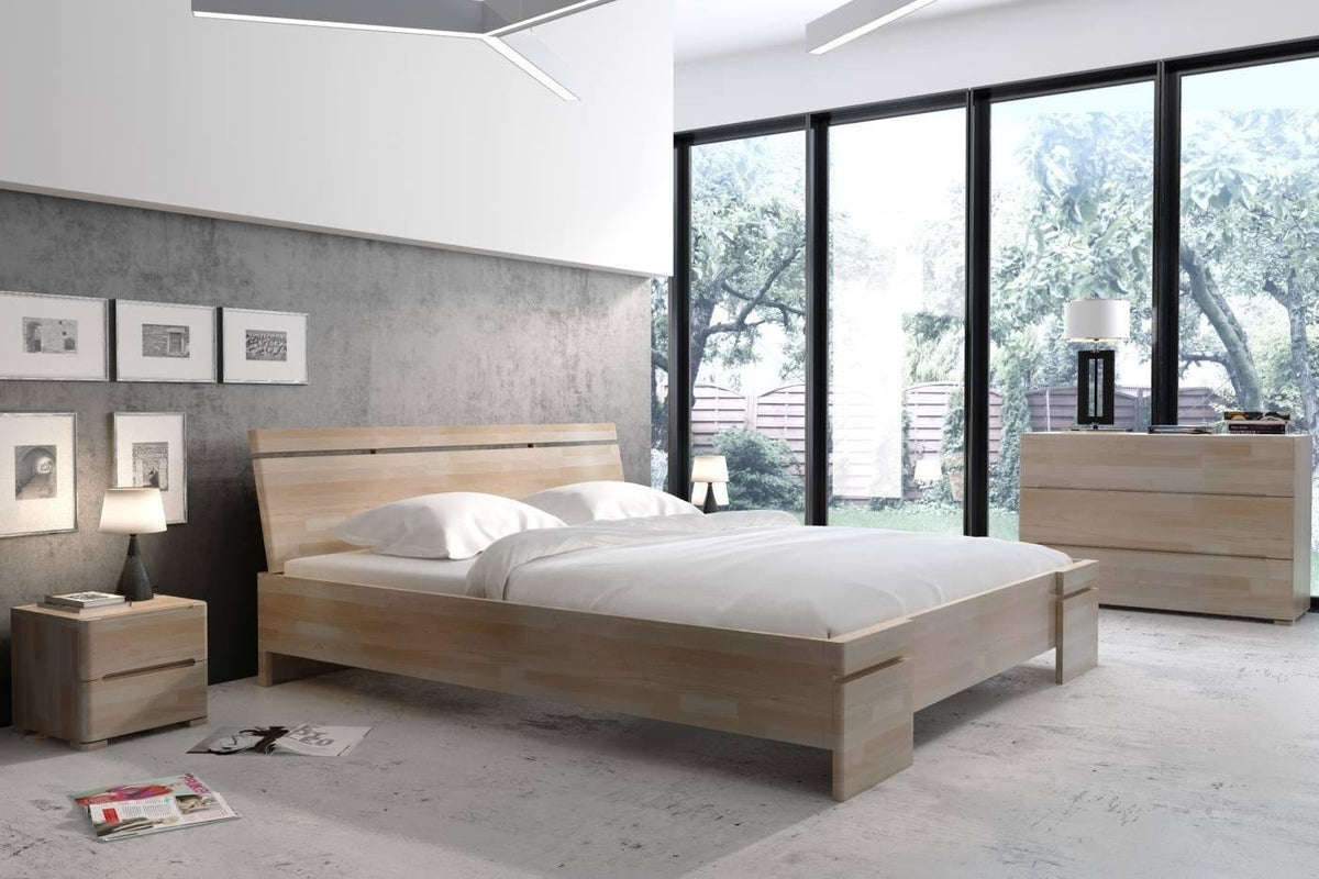 SPARTA Beech Maxi Bed with Storage