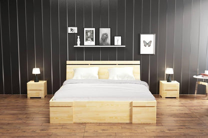 SPARTA Pine Maxi Bed with 4 Drawers