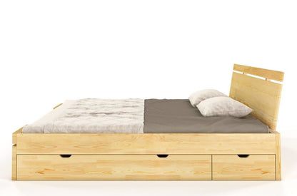 SPARTA Pine Maxi Bed with 4 Drawers