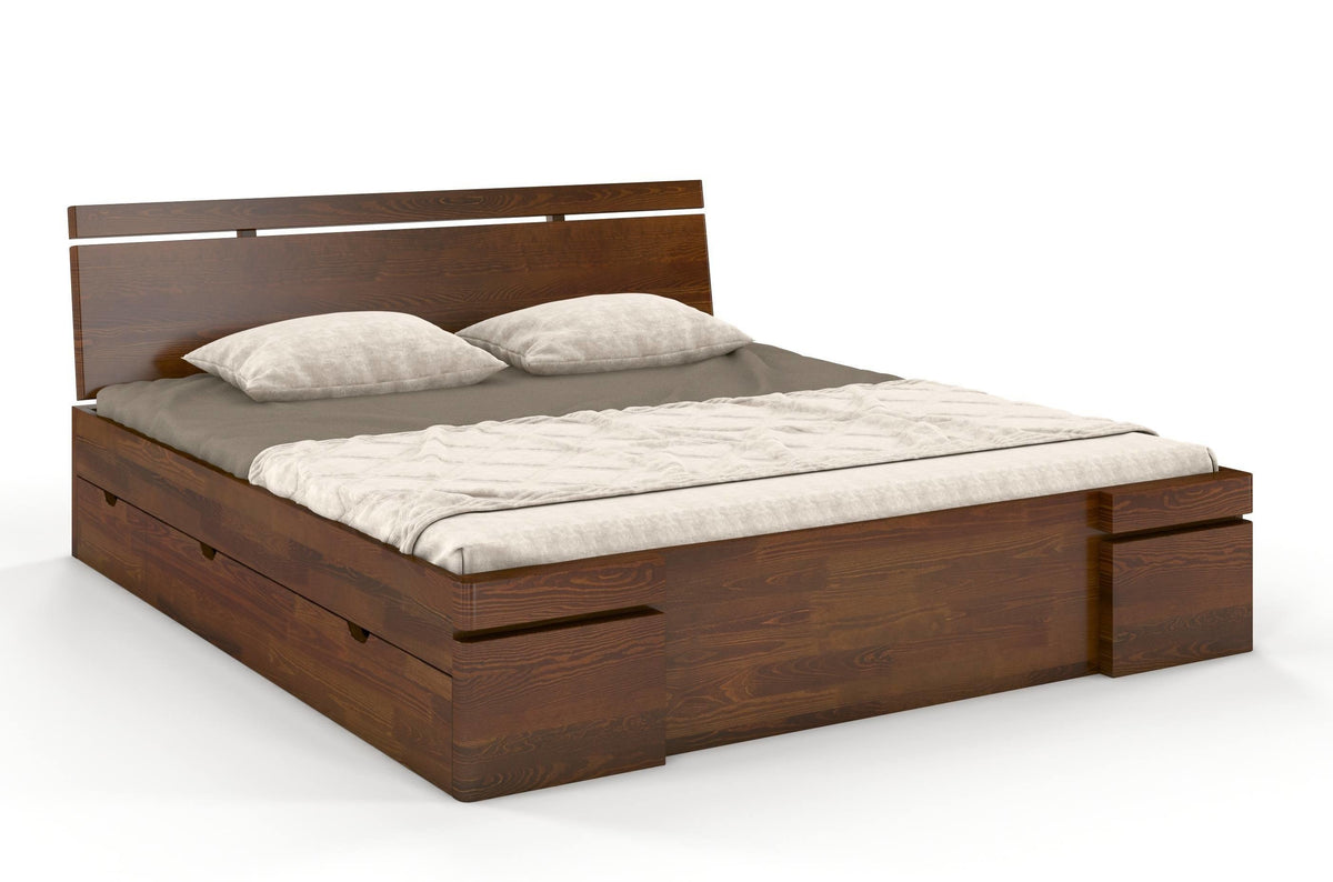 SPARTA Pine Maxi Bed with 4 Drawers