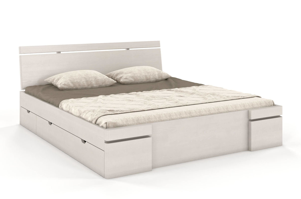 SPARTA Pine Maxi Bed with 4 Drawers