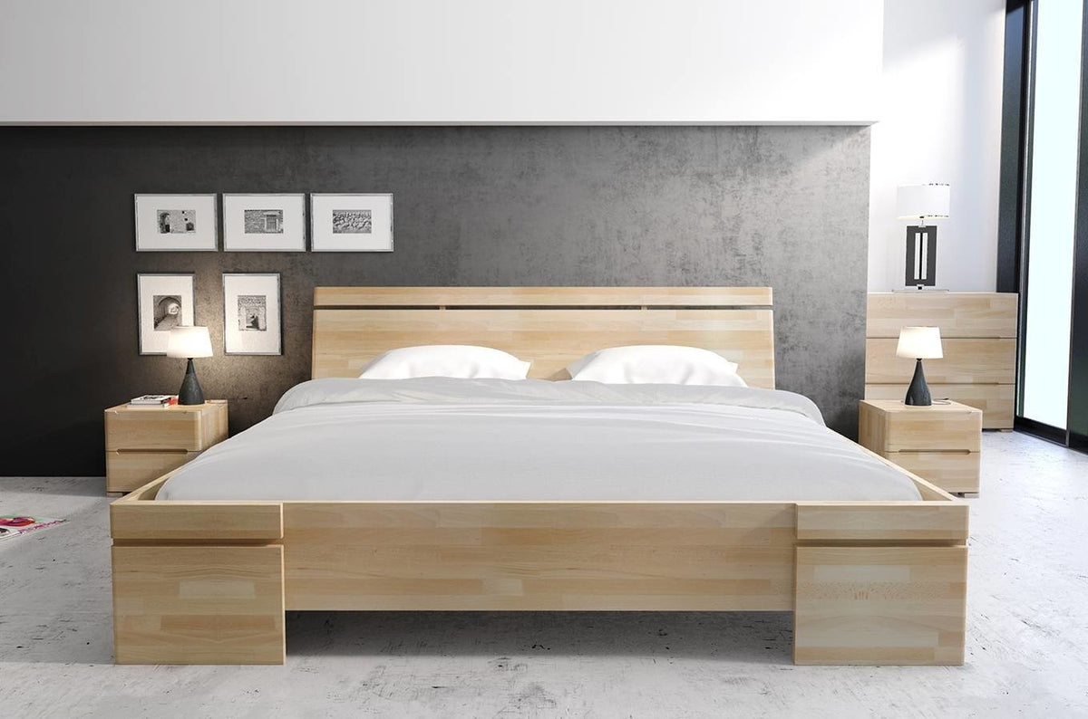 SPARTA Beech Maxi Bedside Cabinet