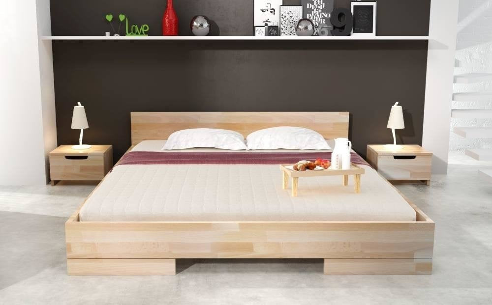 SPECTRUM Beech Low Bedside Cabinet