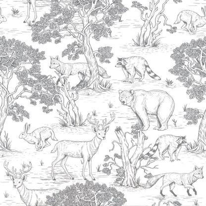 Animals White Wallpaper