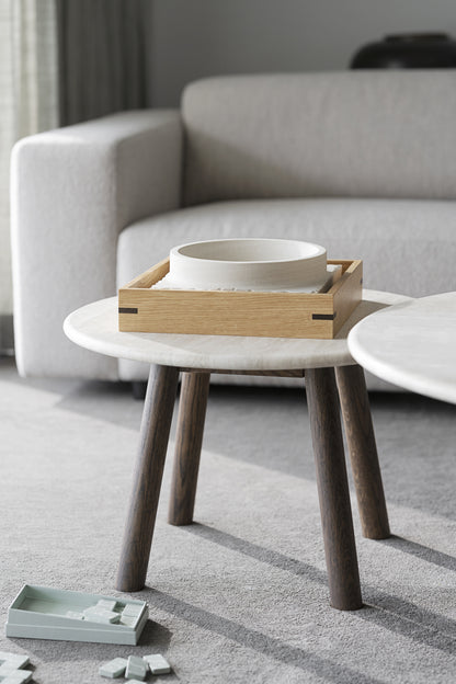 Taransay Travertine Coffee Table Ø60 cm