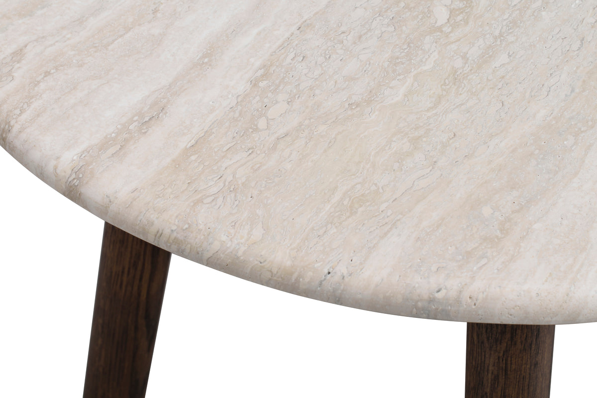 Taransay Travertine Coffee Table Ø90 cm