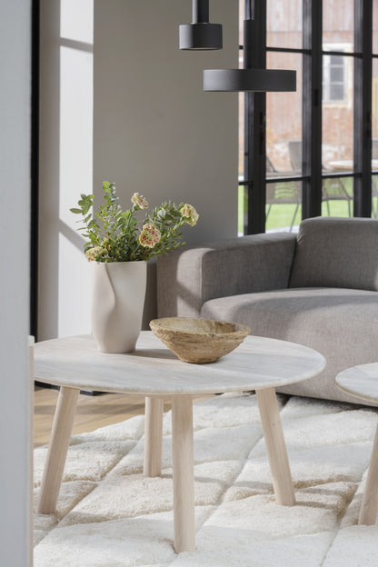 Taransay Travertine Coffee Table Ø90 cm