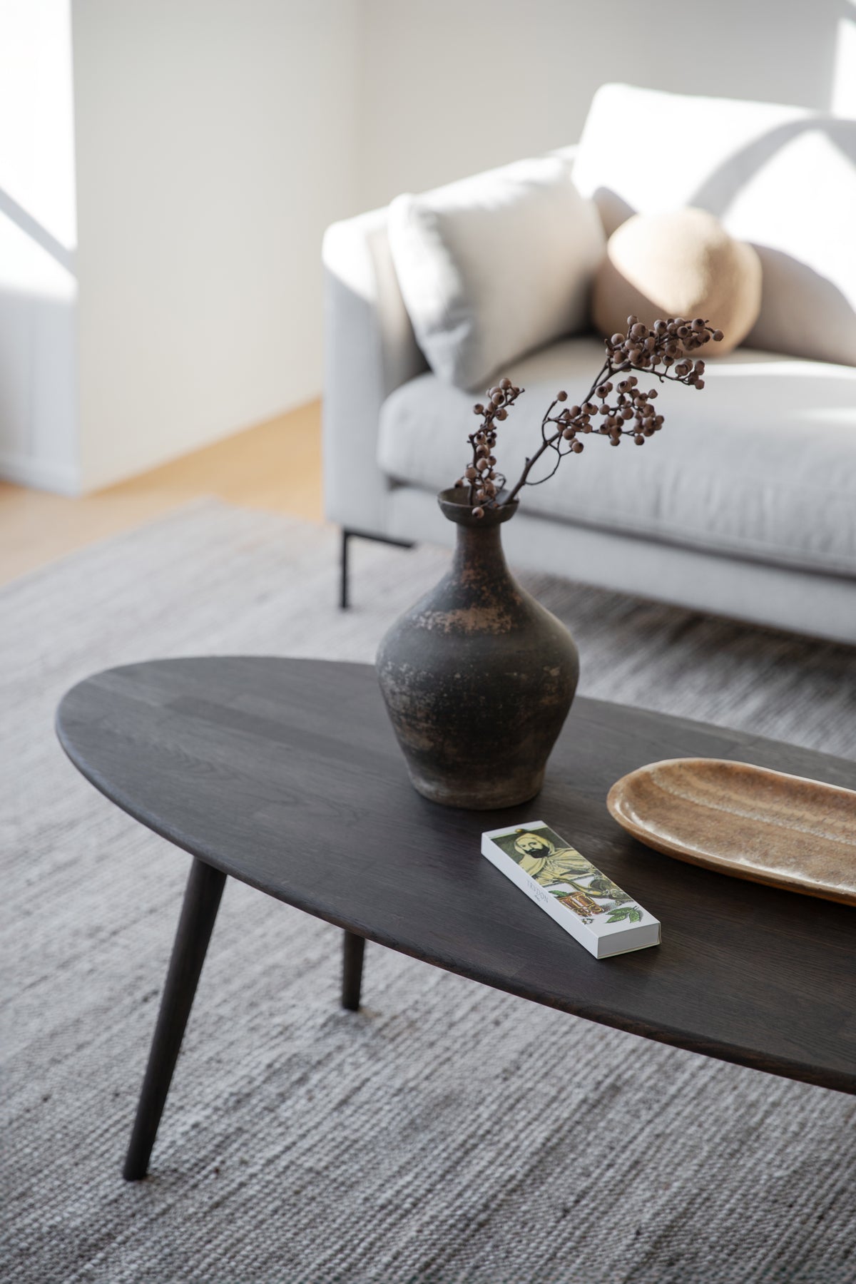 Tompkins Oval Coffee Table 150 x 60 cm