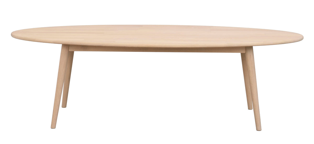 Tompkins Oval Coffee Table 150 x 60 cm – Whitewash Oak