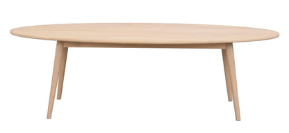 Tompkins Oval Coffee Table 150 x 60 cm – Whitewash Oak