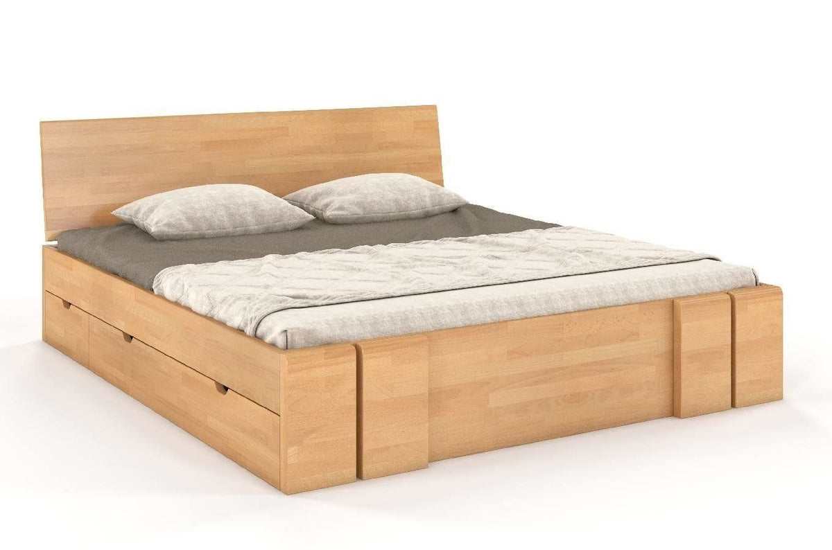VESTRE Beech Maxi Bed with 4 Drawers