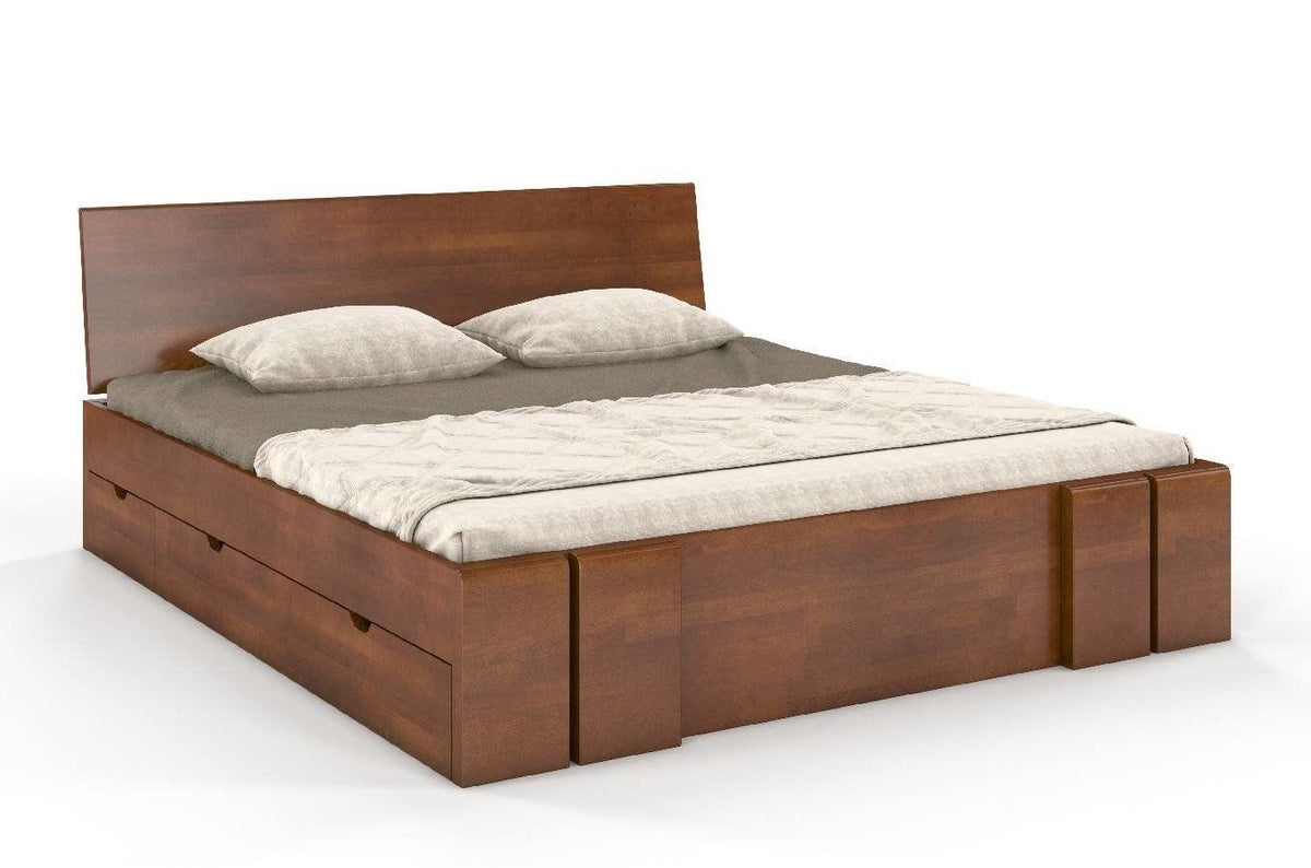 VESTRE Beech Maxi Bed with 4 Drawers