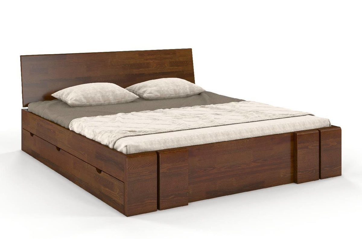VESTRE Pine Maxi Bed with 4 Drawers