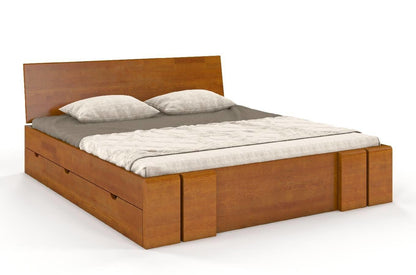 VESTRE Pine Maxi Bed with 4 Drawers