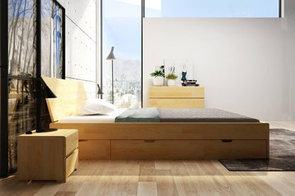 VESTRE Pine Maxi Bed with 4 Drawers