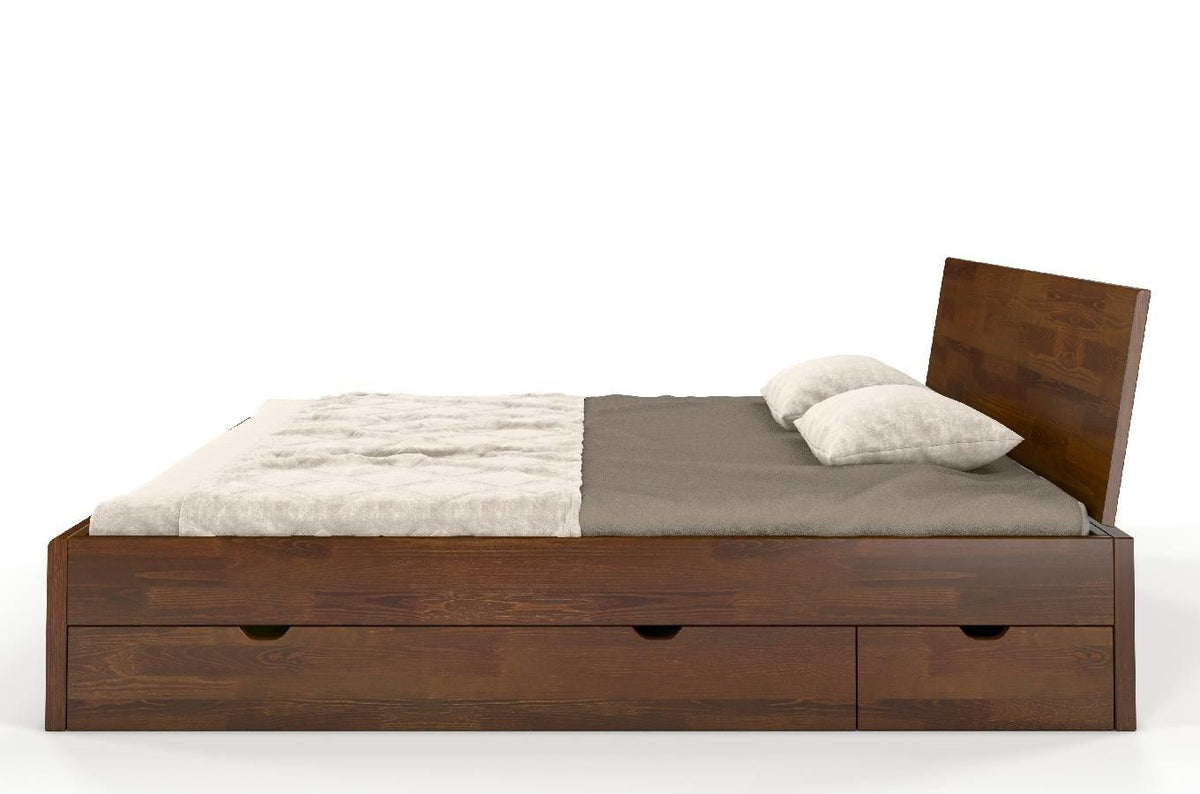 VESTRE Pine Maxi Bed with 4 Drawers